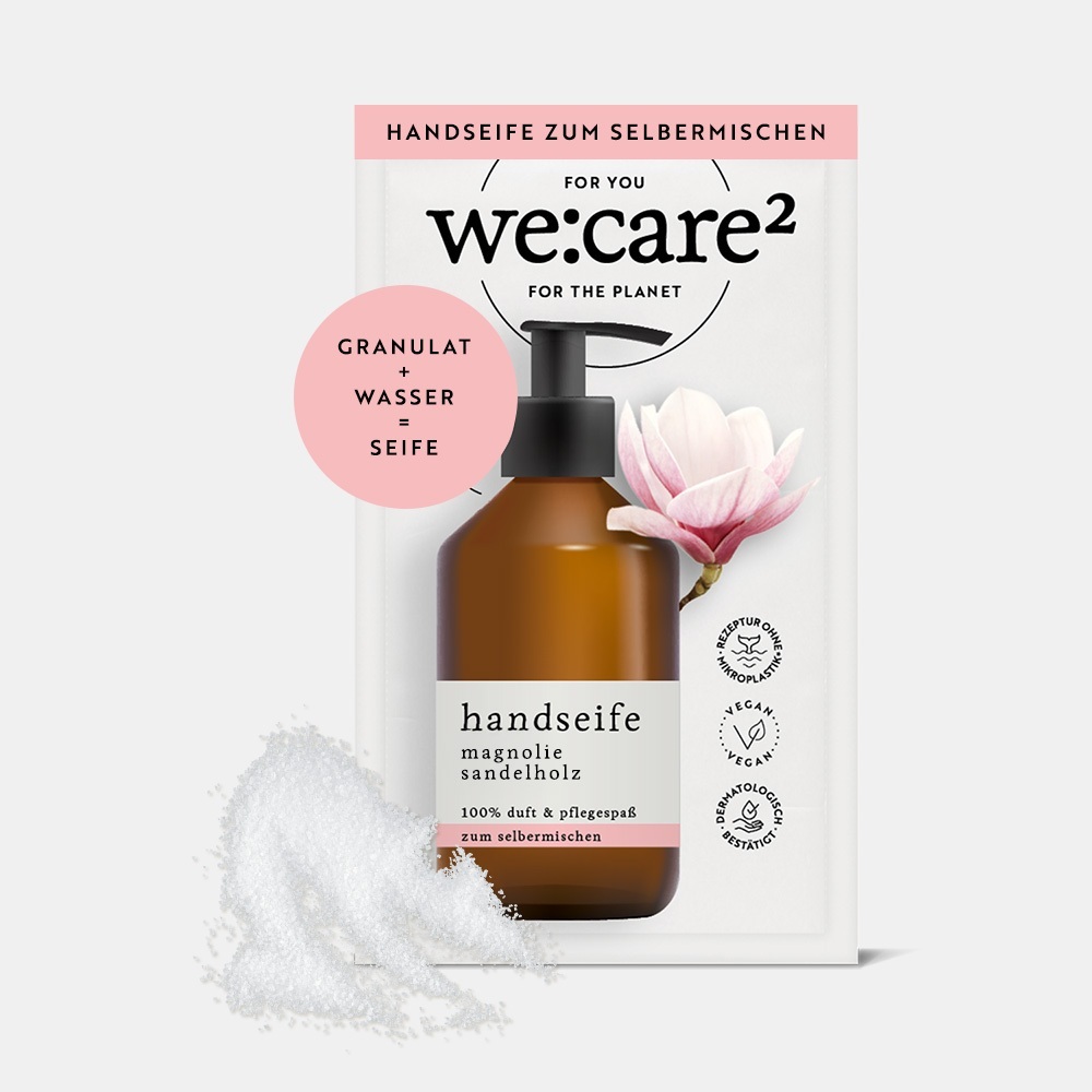 we:care² Handseifen-Granulat Magnolie / Sandelholz