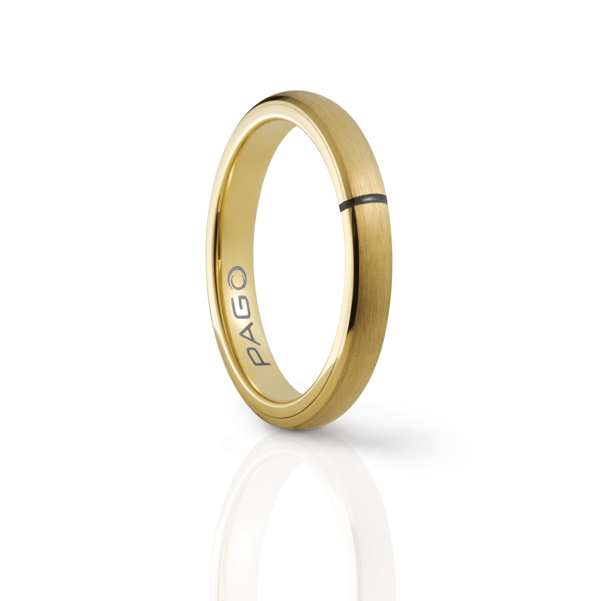 Bezahlring PAGO Ultra Slim Gold Rough